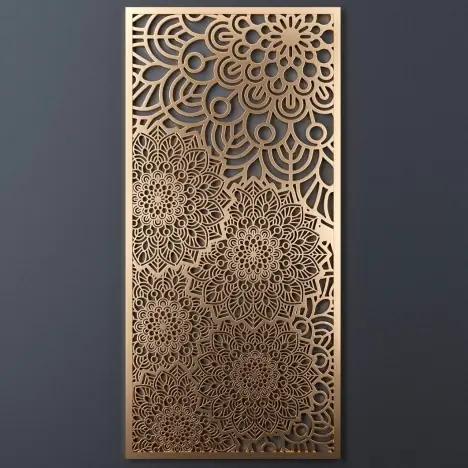 Художественная металлическая решетка вентиляции с рисунком