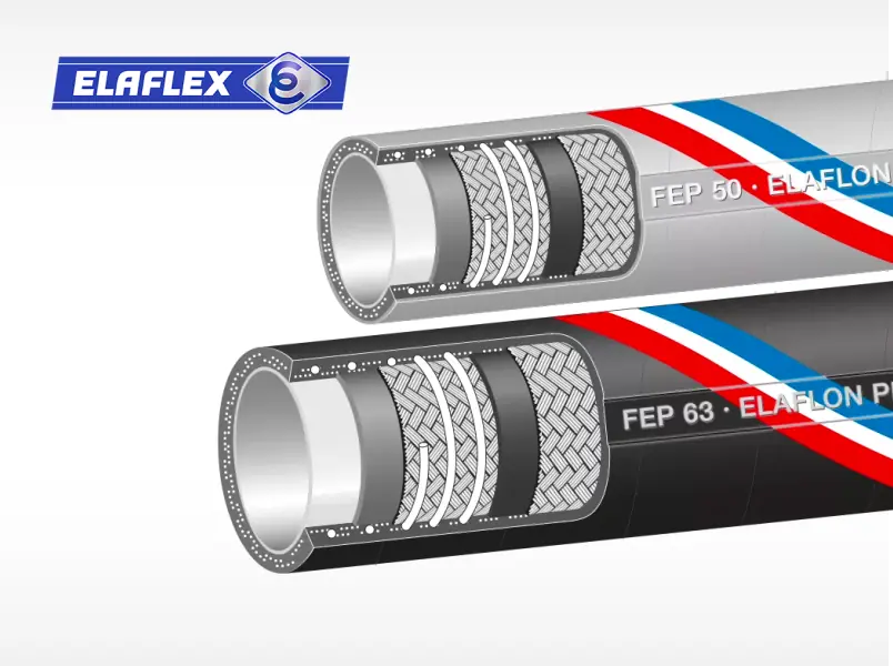 Применение промышленных шлангов Elaflon FEP с покрытием Teflon