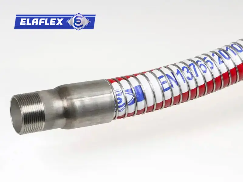 Применение промышленных шлангов Elaflex FWS PTFE