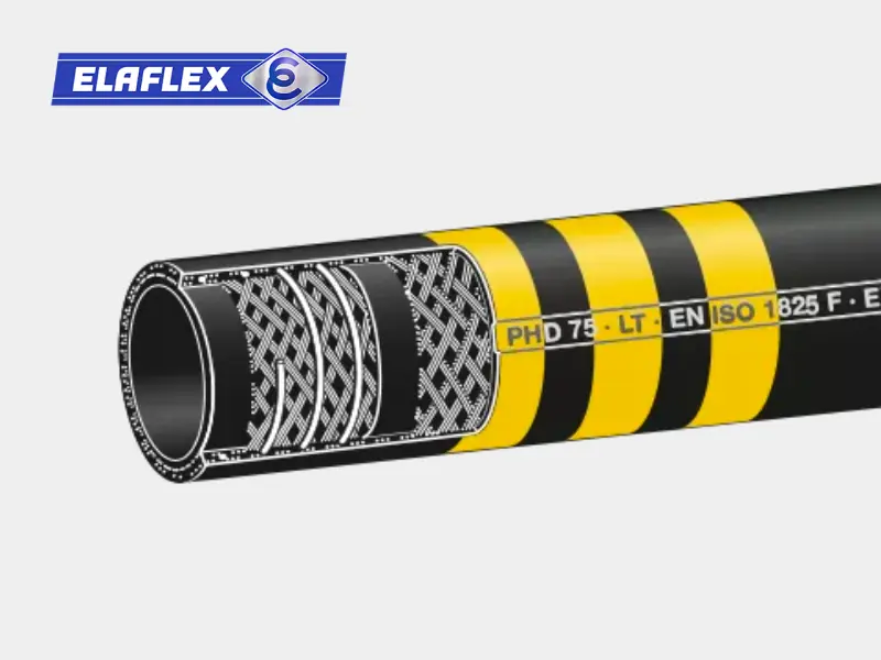 Применение промышленных шлангов Elaflex PHD-F, PHD-F LT