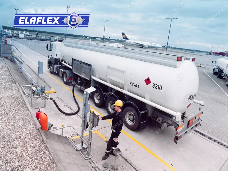 Применение промышленных шлангов Elaflex TWE, TWE LT для бензовозов