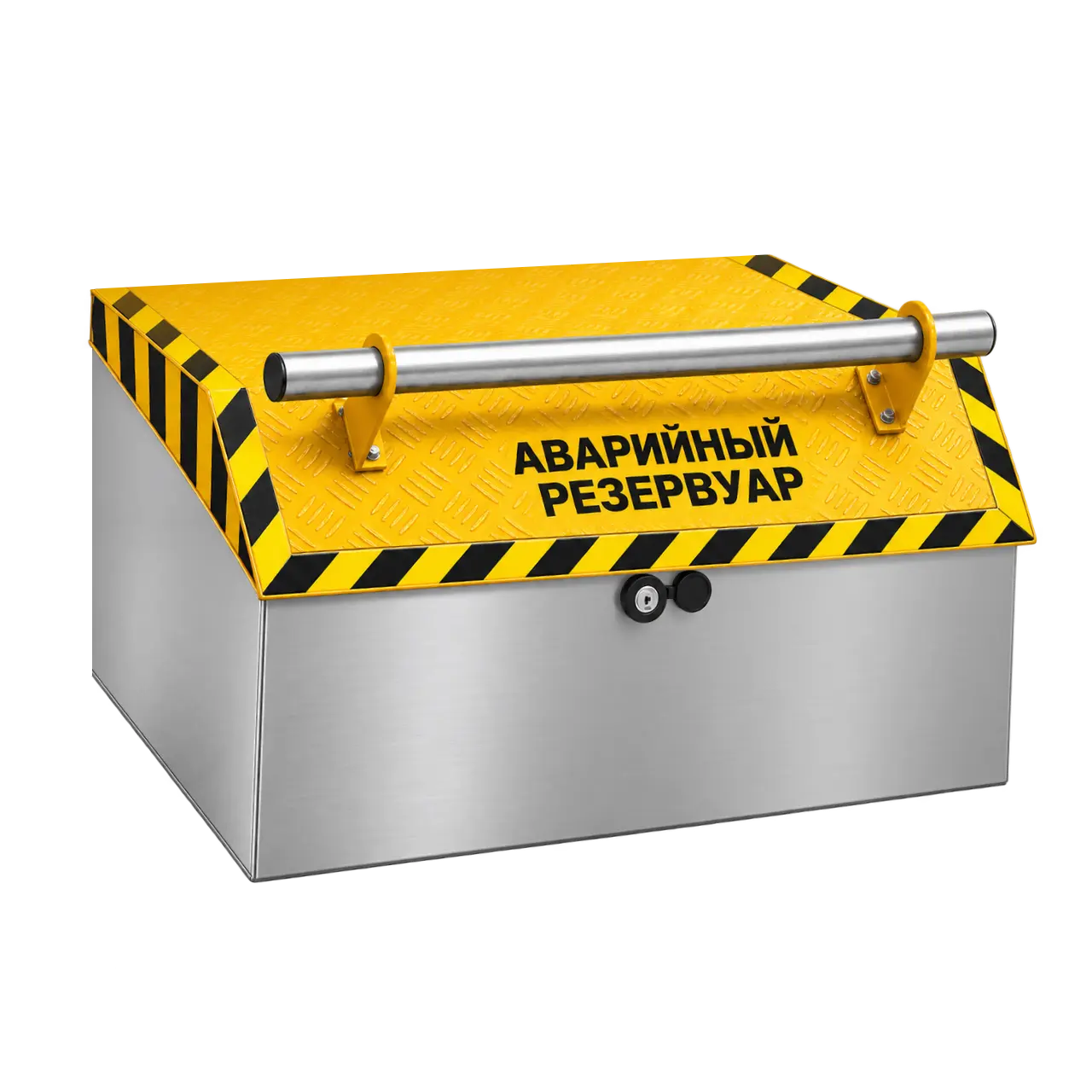 Люк технологического отсека аварийного резервуара 1000×1000 с полимерным покрытием