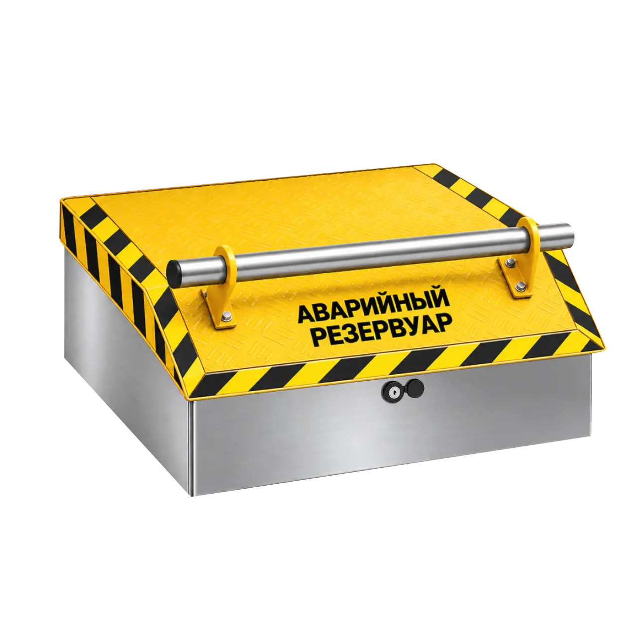 Люк технологического отсека аварийного резервуара 1000×800 с полимерным покрытием