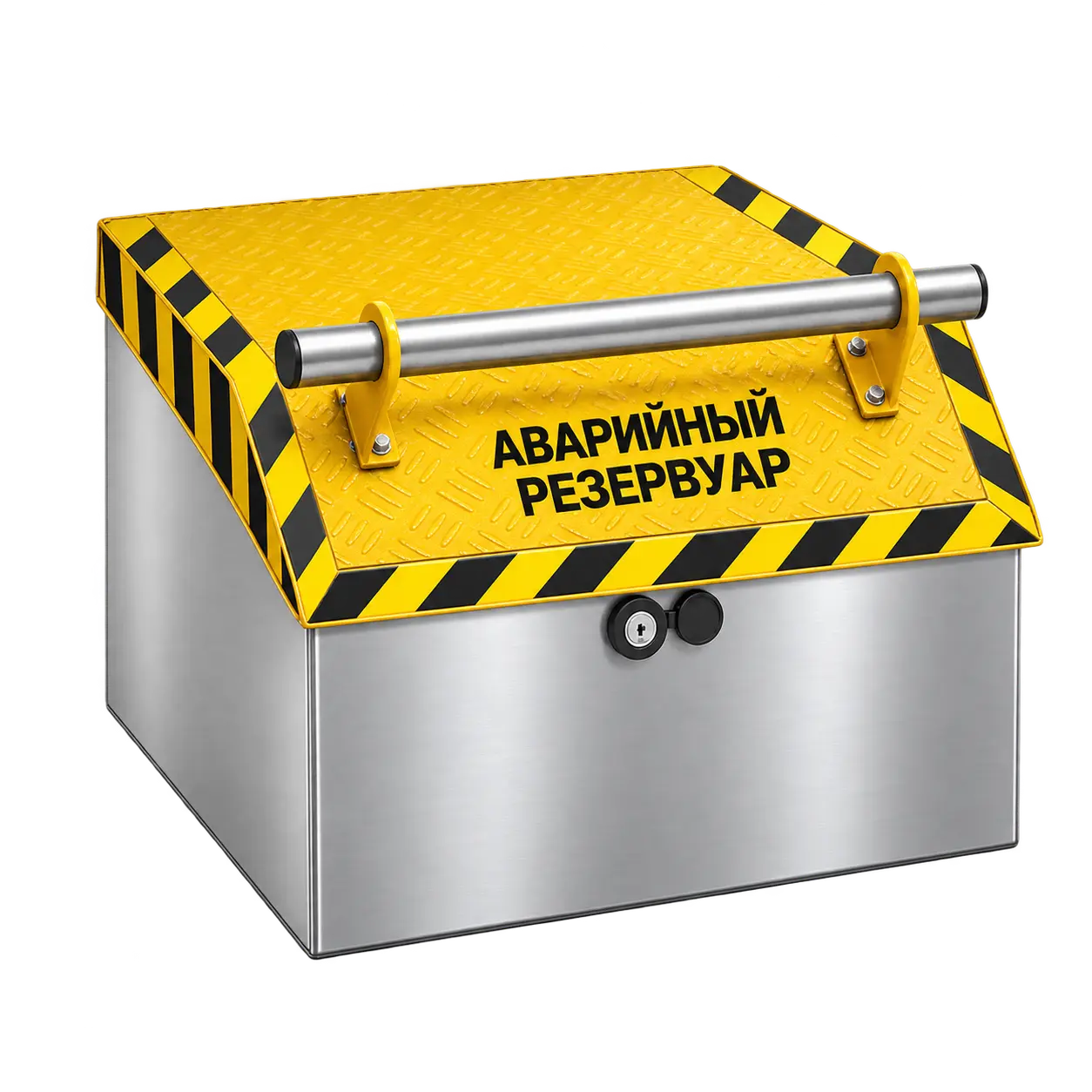 Люк технологического отсека аварийного резервуара 900×900 с полимерным покрытием